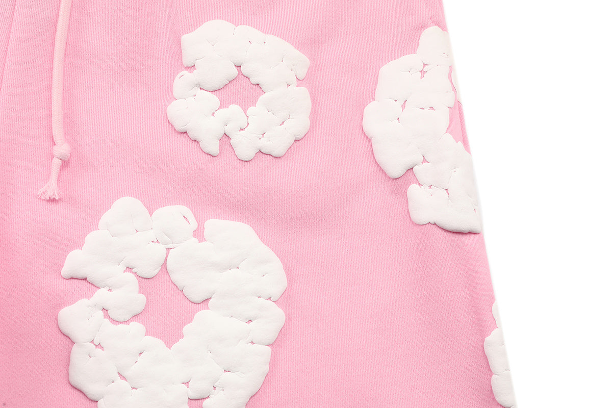 Denim Tears Pink Cotton Wreath Sweat Shorts